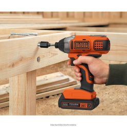 alata hr BLACK+DECKER 20v max priključak za napajanje 1/4 in. Komplet bežične udarne odvrtače LBTTJX538