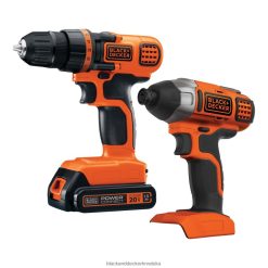 alata hr BLACK+DECKER Akumulatorska bušilica od maks. 20 V i kombinirani komplet električnog alata s udarnom izvijačem s baterijom i punjačem LBTTJX540