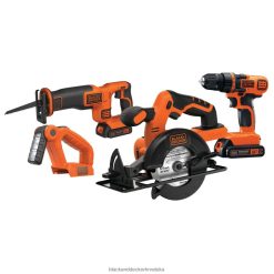 alata hr BLACK+DECKER Kombinirani set električnih alata od 20 V Max. Set bežičnih električnih alata s 4 alata s 2 baterije i punjačem LBTTJX544