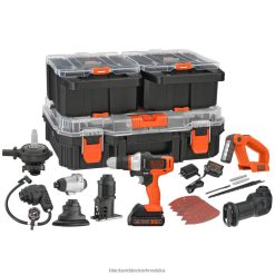 alata hr BLACK+DECKER matrix 20v max električni komplet alata uključuje akumulatorsku bušilicu 8 nastavaka i kutiju za pohranu LBTTJX529